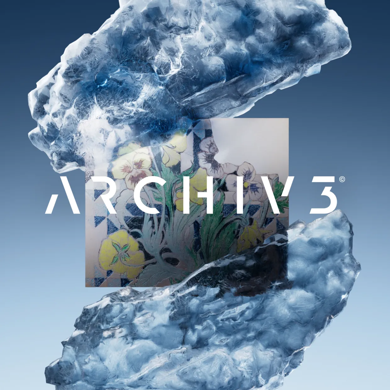 ARCHIV3 logo on 3D graphic