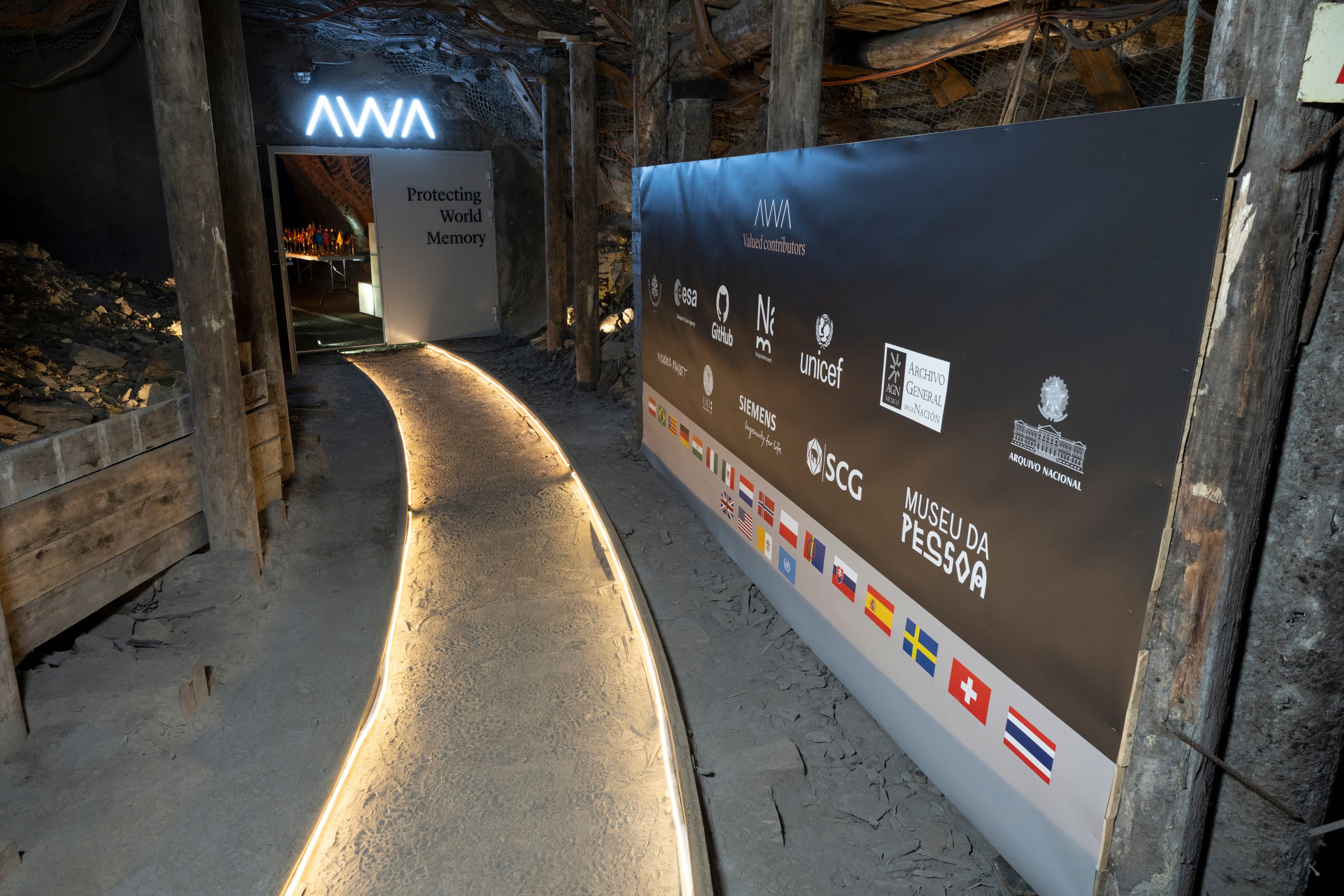 Enterance to the Arctic World Archive vault